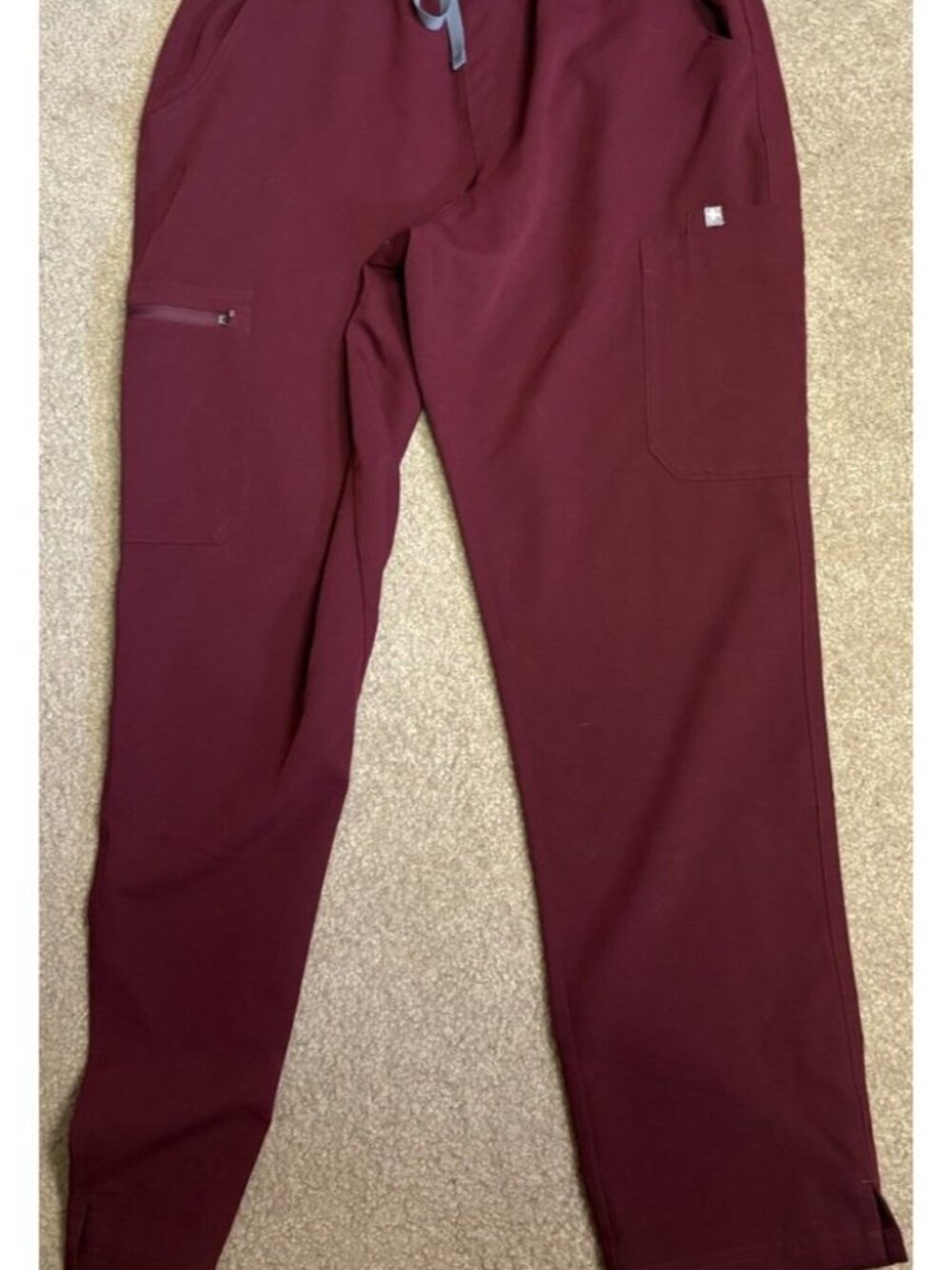 Figs Burgundy Size Large Scrub Medical Nurse Pant PO 2444 Great Condition